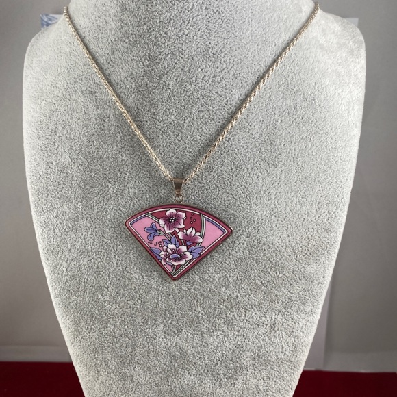 Vintage Michaela Frey Designer Floral Pendant inspired by Art Nouveau designs - Picture 3 of 8